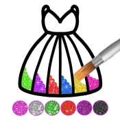 Coloring and drawing Dresses For Kids
